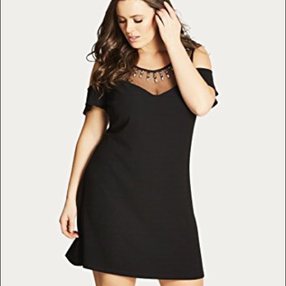 CITY CHIC Off the Shoulder Shift Dress M